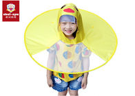 Children's Duck Raincoat Umbrella , Lightweight Rain Poncho Umbrella Eco - Friendly