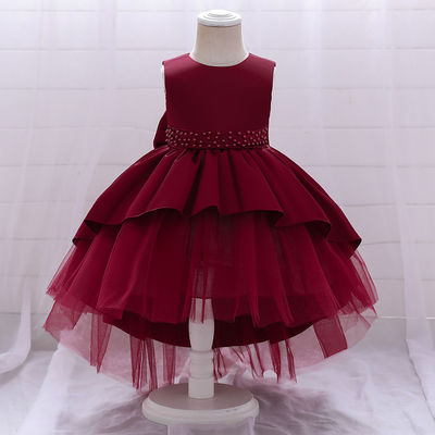 Kleurrijke Zachte de Babyprinses Dresses van het Rucheskant voor 12 Jaar Oud