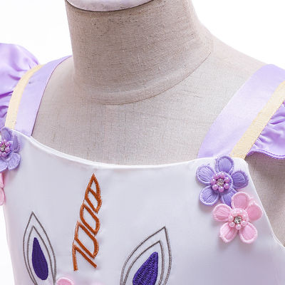 het Katoenen van 3years 14years Polyester Mengen Babyprinses Dresses For Birthday